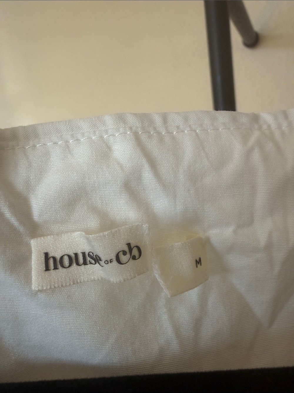 House of CB Lauren White Cotton Broderie Anglaise Boat Neck NWOT size M - Picture 9 of 11